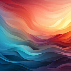 Obraz premium Abstract colorful wave background created with Generative AI technology 