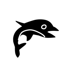Sea animal silhouette 