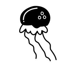 Sea animal silhouette 