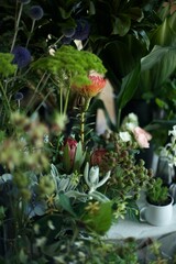 花屋さんに並んだ花