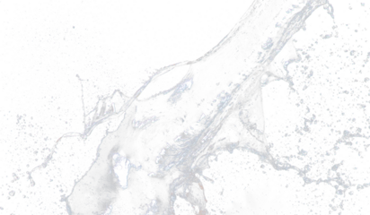 Shape form droplet of Water splashes into drop water attack fluttering in air and stop motion freeze shot. Splash Water for texture graphic resource elements, black background isolated