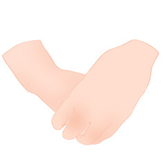 Holding hands to encourage and give love and warmth