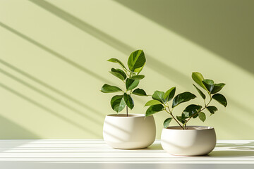 plants in a pots