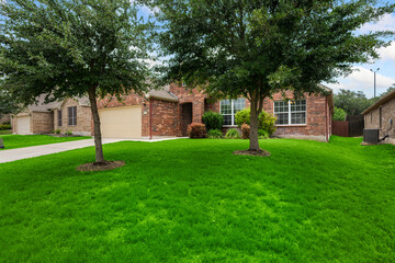 house with a front yard