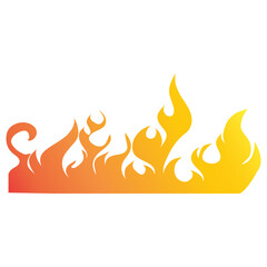 gradient orange fire flame