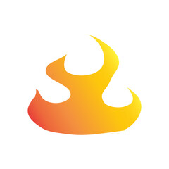 gradient orange fire flame