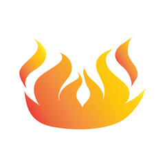 gradient orange fire flame