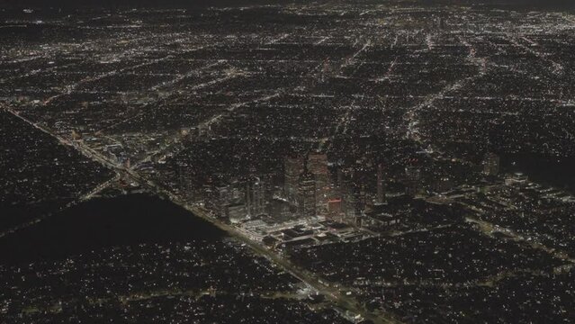 Century City and Downtown Los Angeles at Night - SLog3