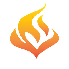 gradient orange fire flame