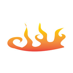 gradient orange fire flame