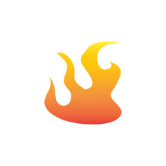 gradient orange fire flame