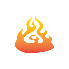 gradient orange fire flame