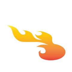 gradient orange fire flame