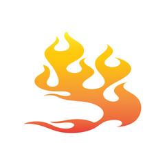 gradient orange fire flame