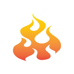 gradient orange fire flame