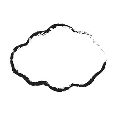 white cloud with line brush