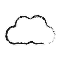 white cloud with line brush