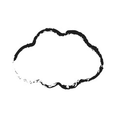 Fototapeta premium white cloud with line brush
