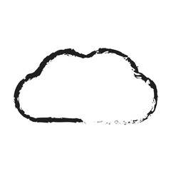Fototapeta premium white cloud with line brush