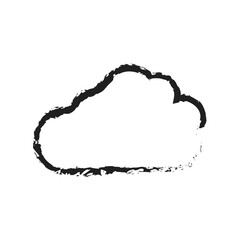 Fototapeta premium white cloud with line brush