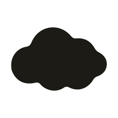 black cloud single icon 