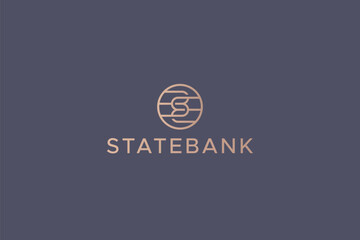 Letter S and B for Bank Finance Economy Professional Business Company Brand Identity Template