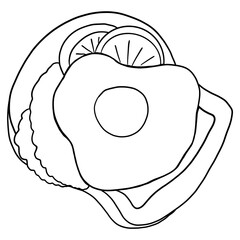 illustration of sandwich.