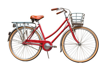 Naklejka na ściany i meble Dutch bicycle from different views. Png isolated on transparent background. 3D render