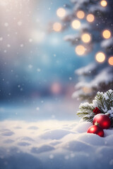 クリスマス、背景、コピースペース｜Christmas, background, copy space, Generative AI