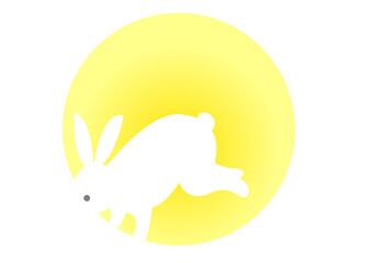 飛び出すウサギ