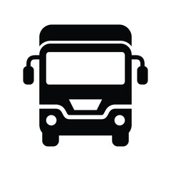 Vehicle truck transportation vector icon