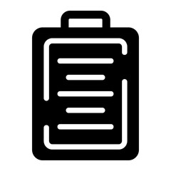 clipboard glyph icon