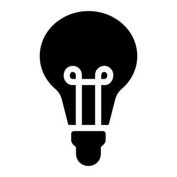 lightblub glyph icon