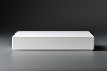 Clean and Minimalistic White Blank Box Packaging Mockup Created with Generative AI