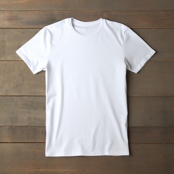 White t shirt mock up. Generative AI
