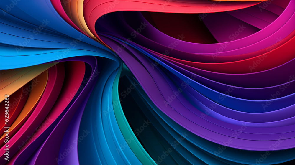 Poster colorful lines design background pattern object graphic bright modern paper rainbow art abstract pai