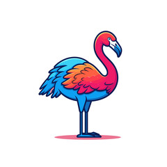 Flamingo Cute , TShirt Design , graphic design, Generative Ai