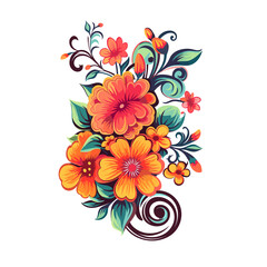 flowers, TShirt Design , graphic design, Generative Ai