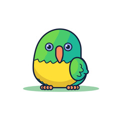Fototapeta premium Kakapo Cute, TShirt Design , graphic design, Generative Ai