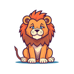 Lion Cute, TShirt Design , graphic design, Generative Ai