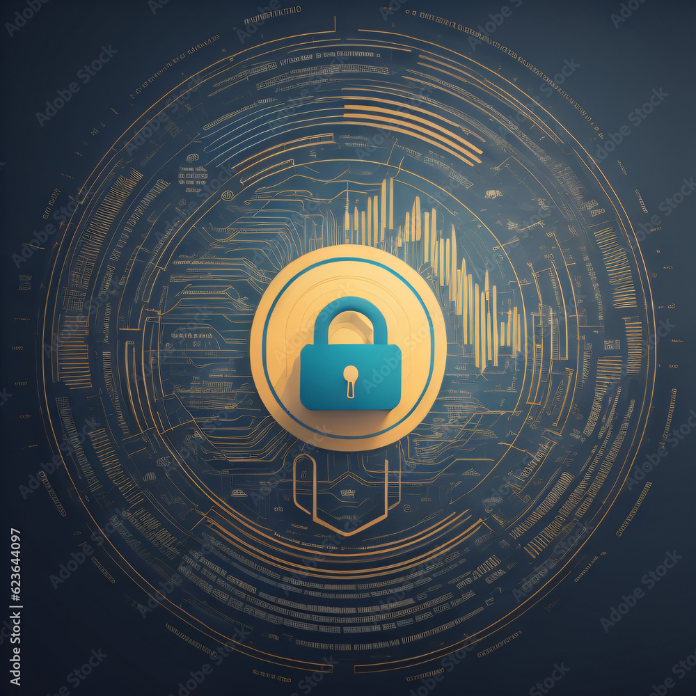 Poster background with keyhole