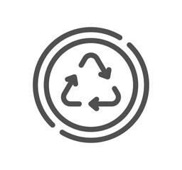 Eco related icon outline and linear vector.