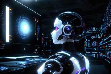 Futuristic Robot Scenarios - Artificial Intelligence Concepts