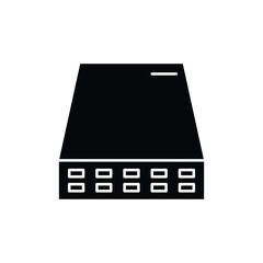 hardware computer icon. solid icon