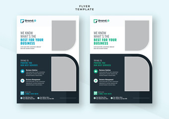 Modern business creative geometric shape brochure cover pamphlet advertising flyer design