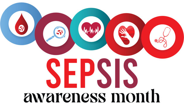 Sepsis awareness month observed each year during September . Vector illustration on the theme of .