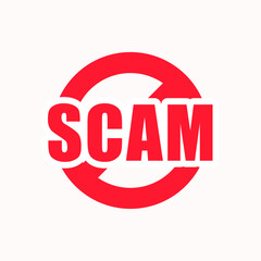 warning alert alarm background for fraud prevention