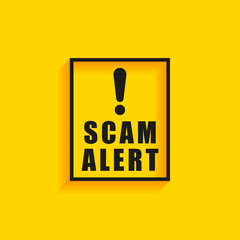 scam alert alarm for your online data and email safety
