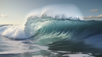 waves crashing on the ocean