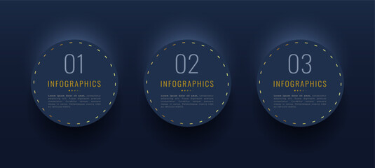 step-by-step guide to success with golden infographic banner